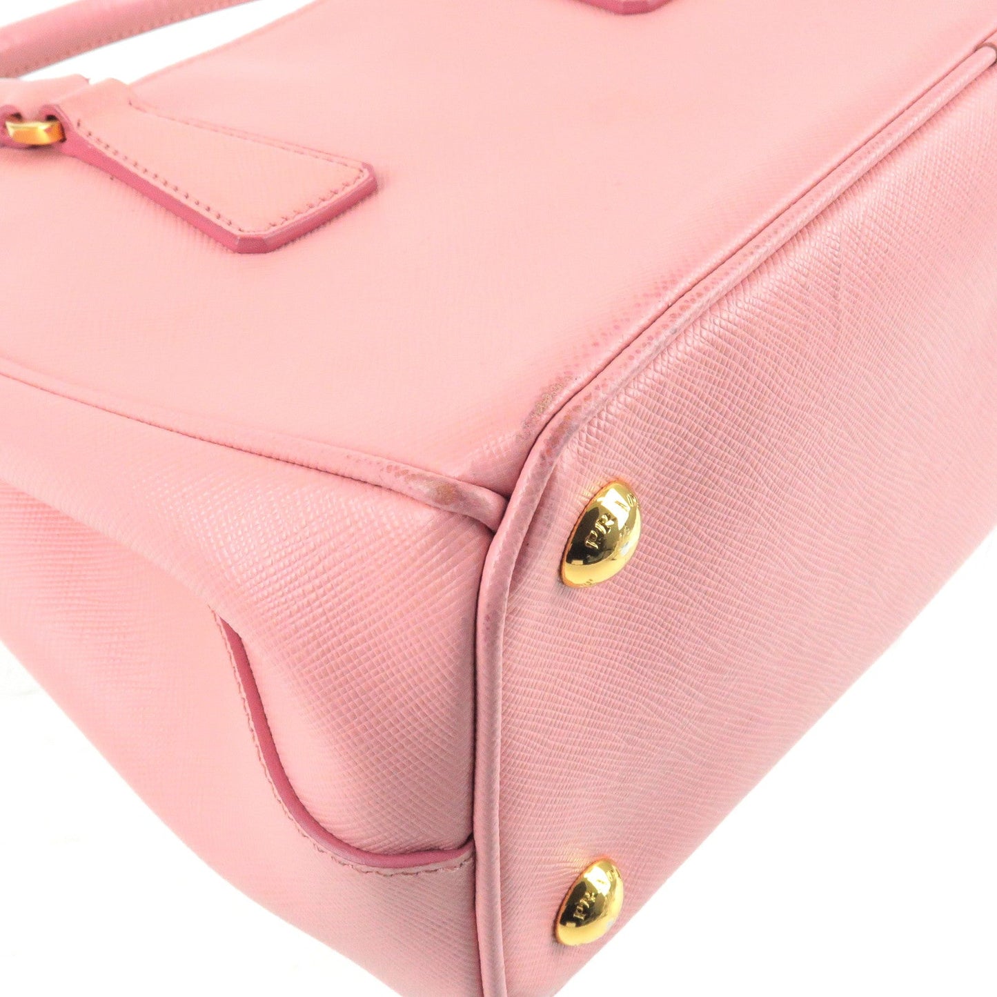 Prada Leather 2Way Hand Bag Shoulder Bag Pink