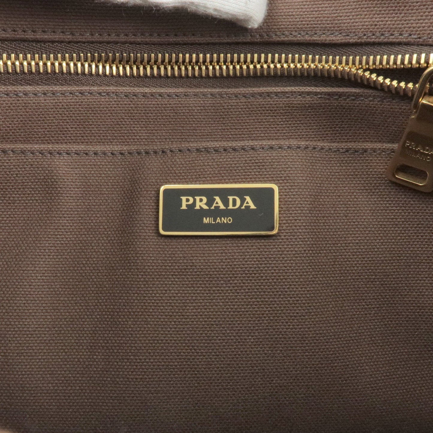 Prada Canapa Mini Canvas 2Way Bag Shoulder Bag Beige 1BG439