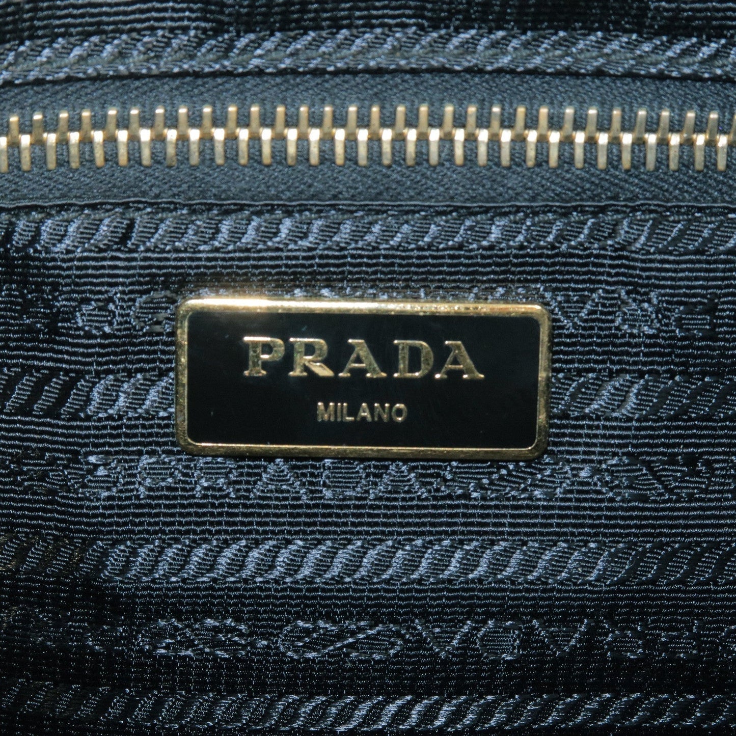 Prada Nylon Leather Shoulder Bag Purse NERO Black BT0706