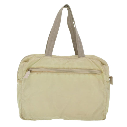 PRADA Hand Bag Nylon Beige  36234