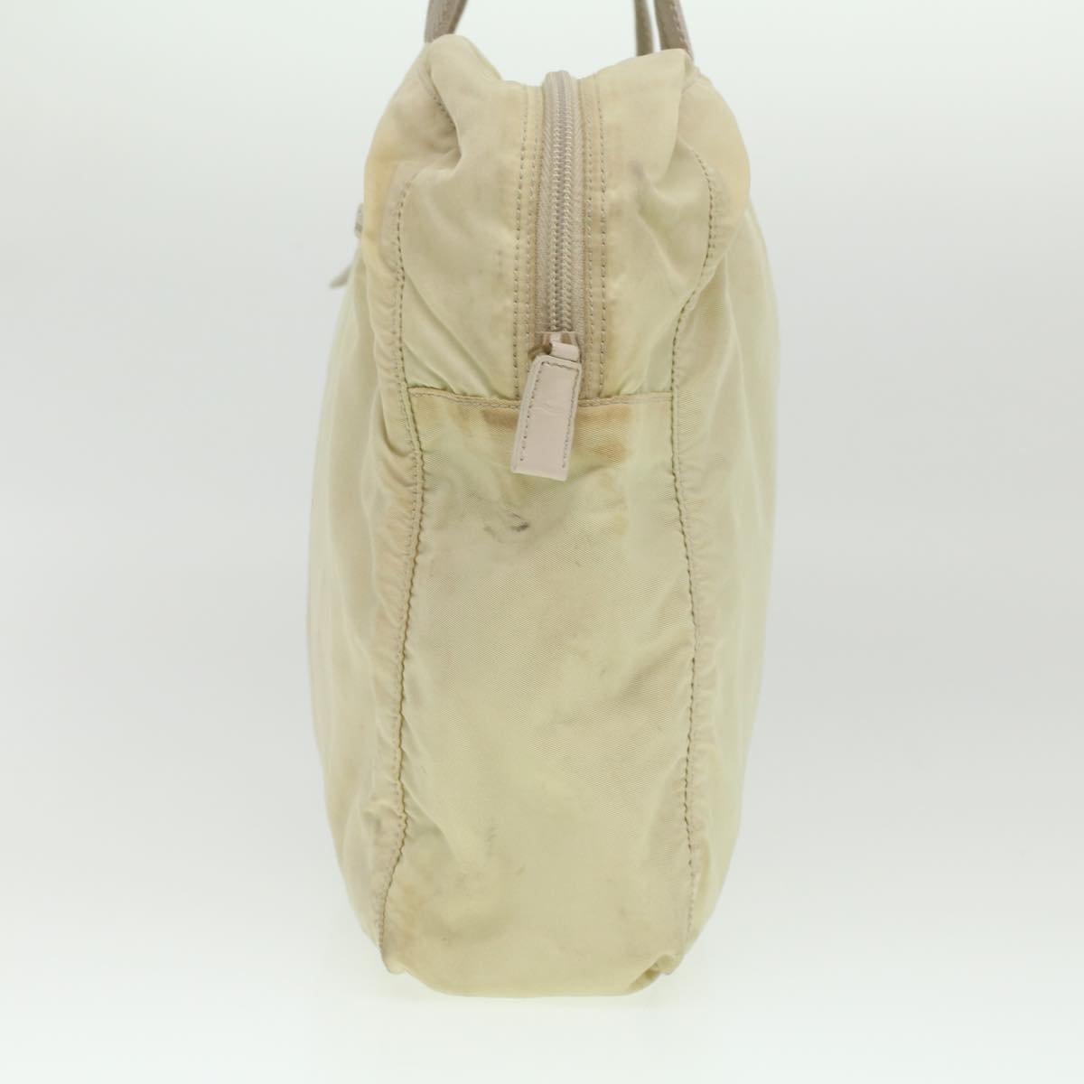 PRADA Hand Bag Nylon Beige  36234