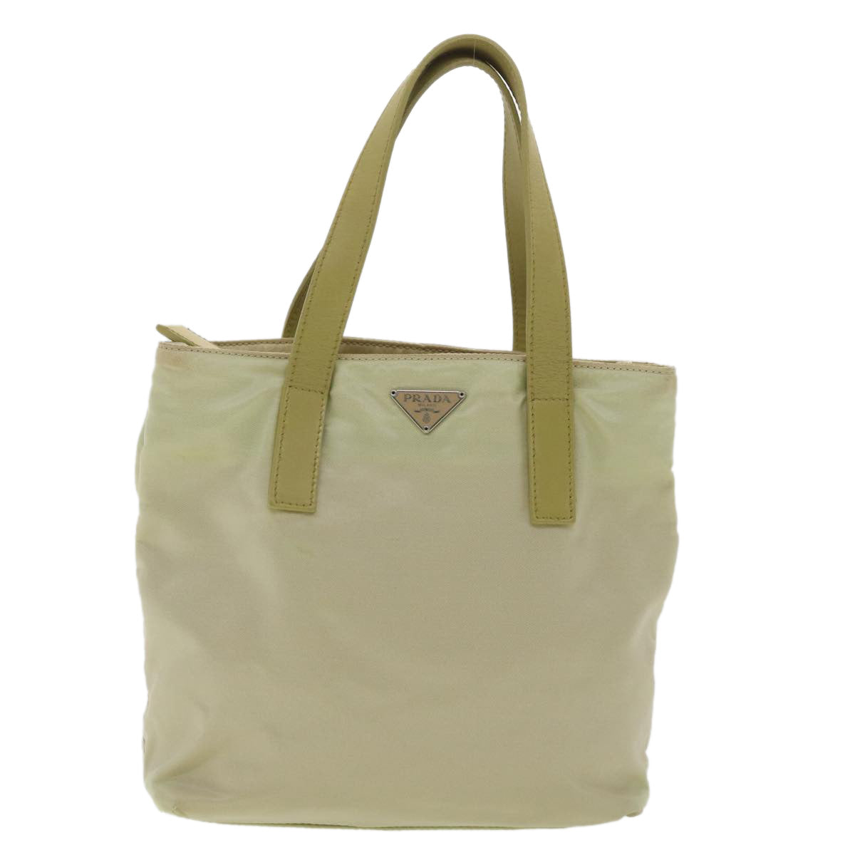 PRADA Hand Bag Nylon Khaki  36416