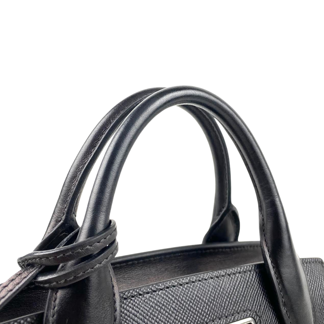 PRADA Saffiano Small Kristen Black - OUTLET FINAL SALE