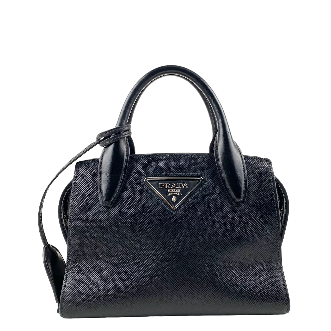 PRADA Saffiano Small Kristen Black - OUTLET FINAL SALE