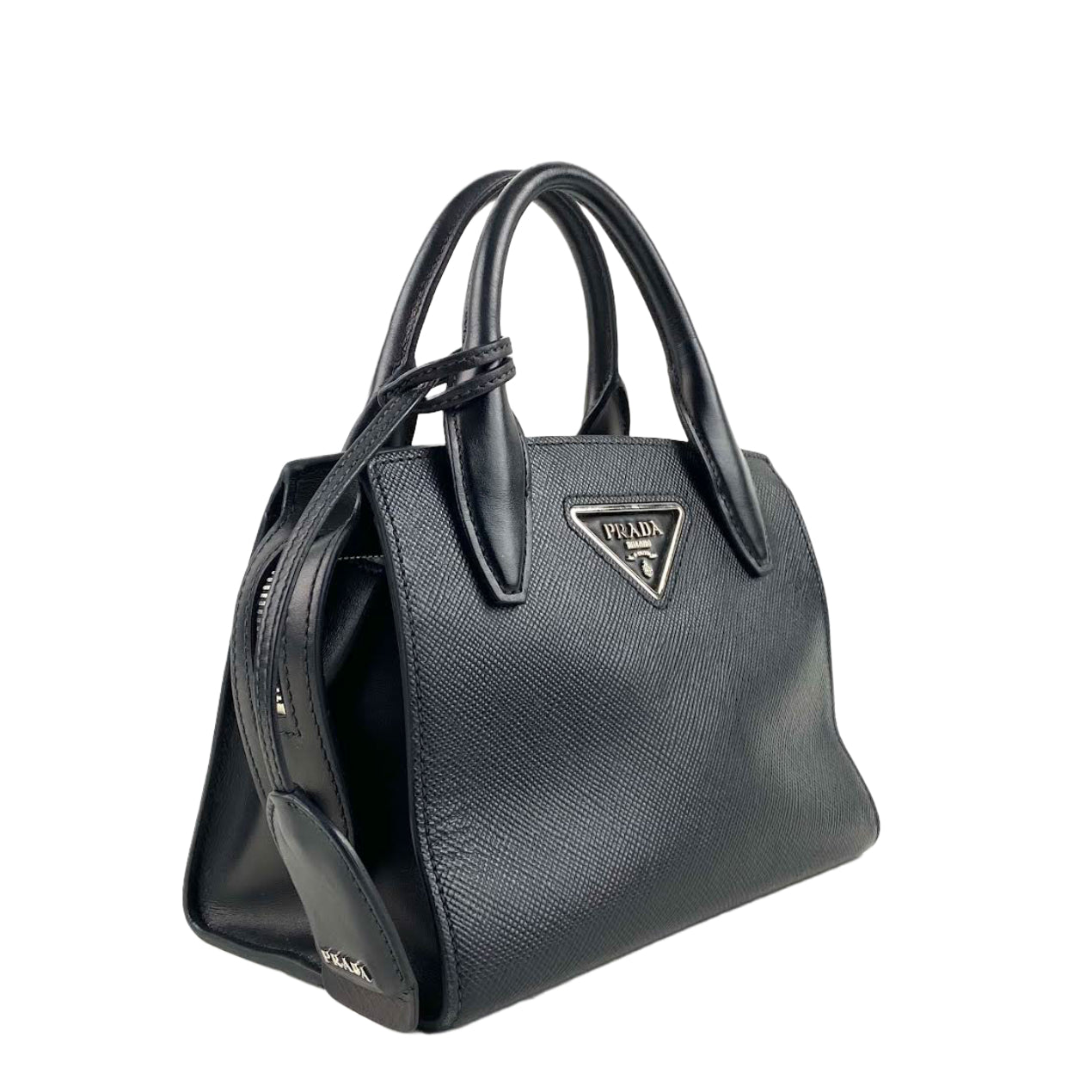 PRADA Saffiano Small Kristen Black - OUTLET