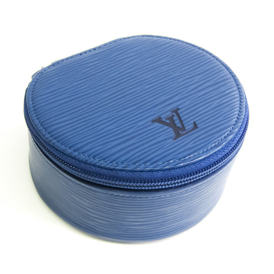 Louis Vuitton Blue Leather Jewelry case wallet accessories