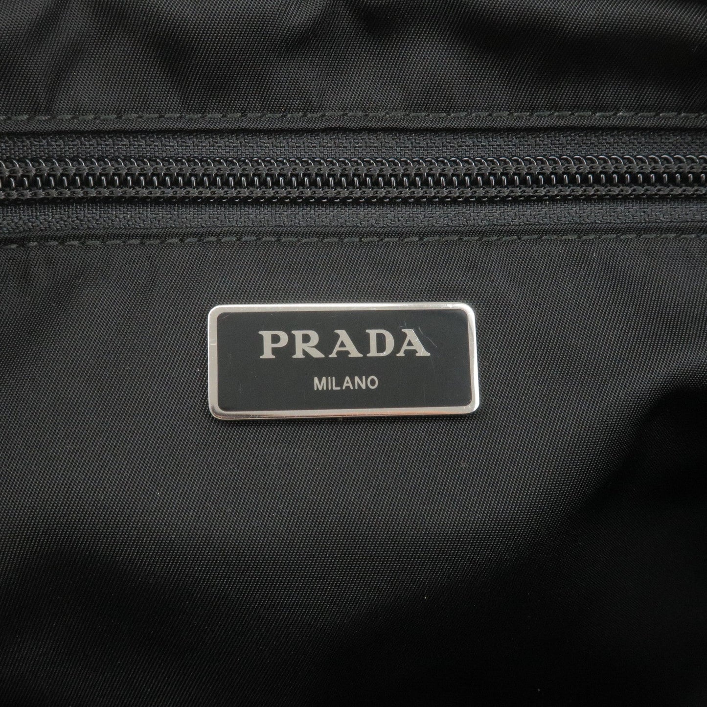 Prada Logo Nylon Waist Bag Belt Bag Fanny Pack NERO Black 2VL001