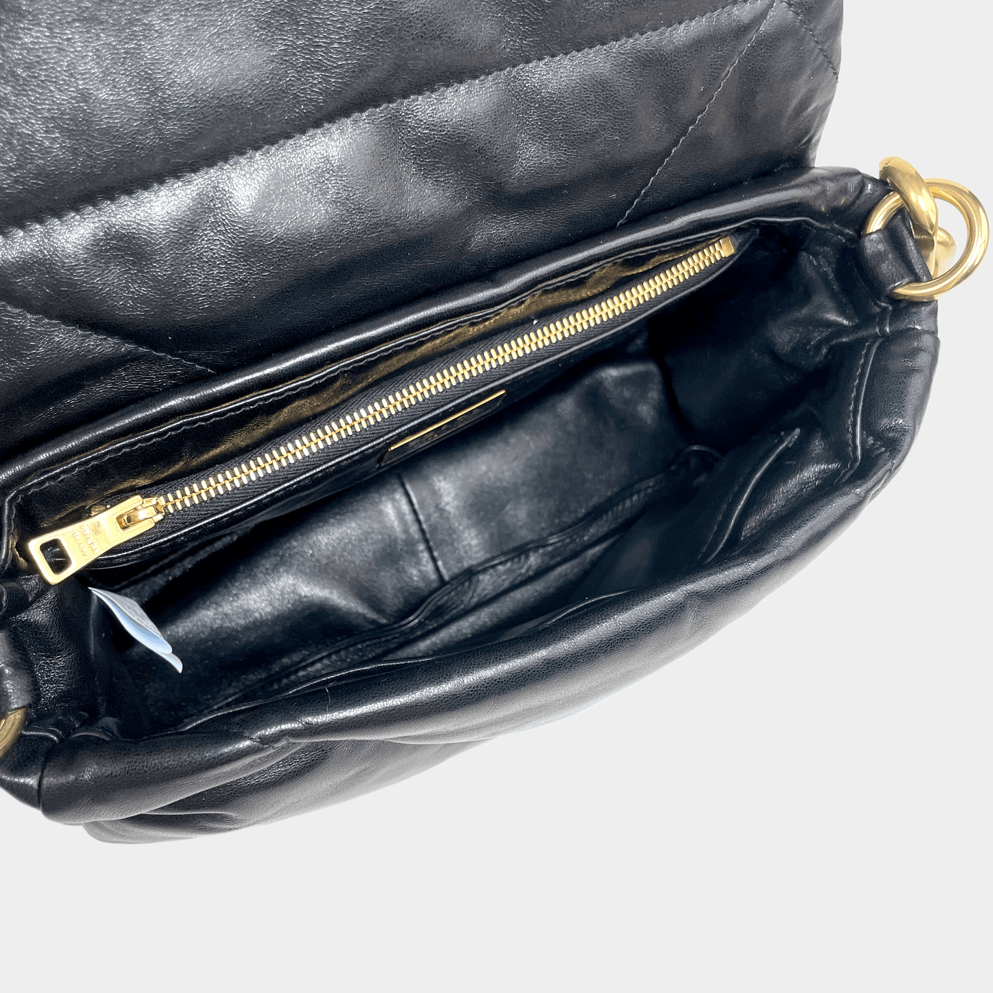 PRADA Padded Nappa Leather Shoulder Bag