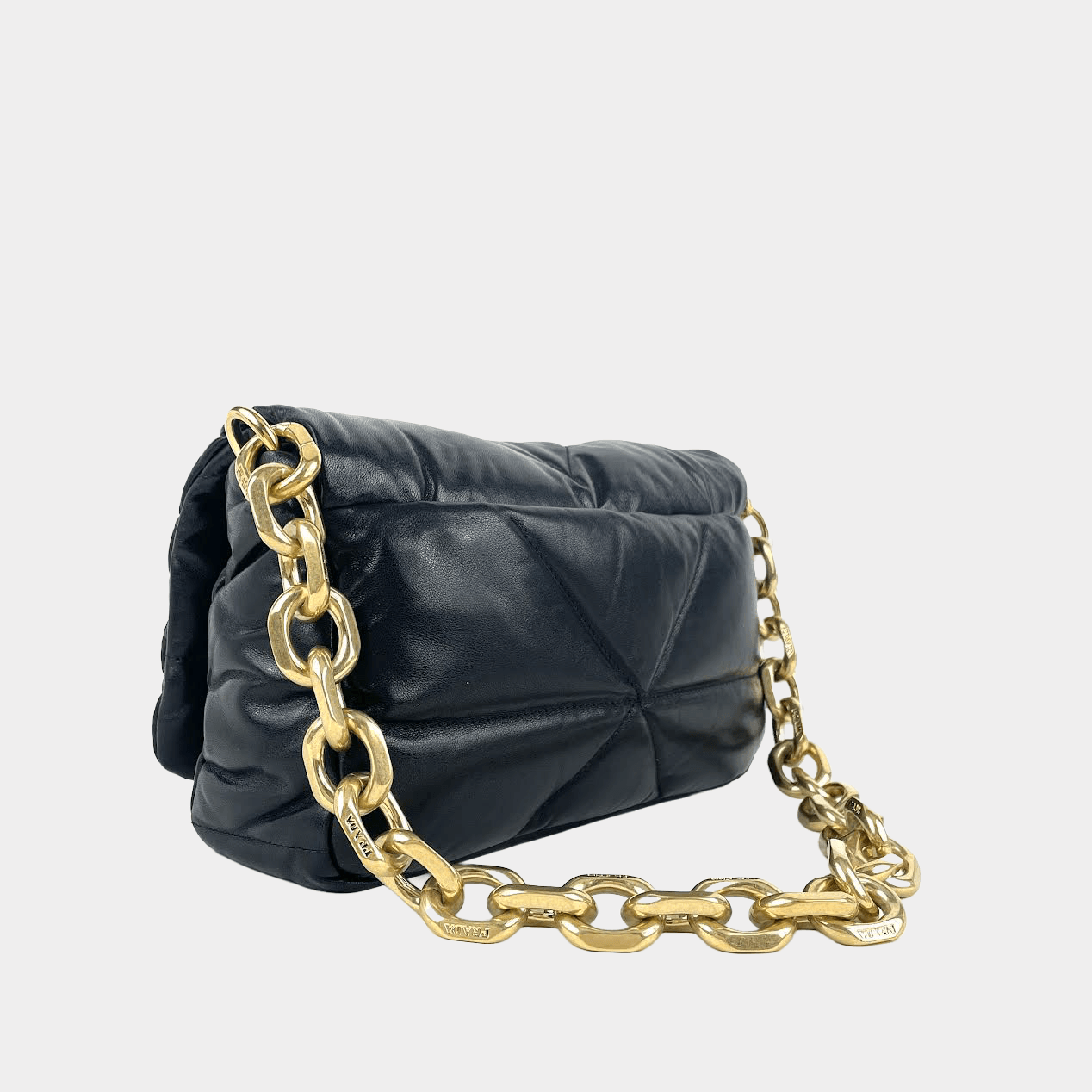 PRADA Padded Nappa Leather Shoulder Bag