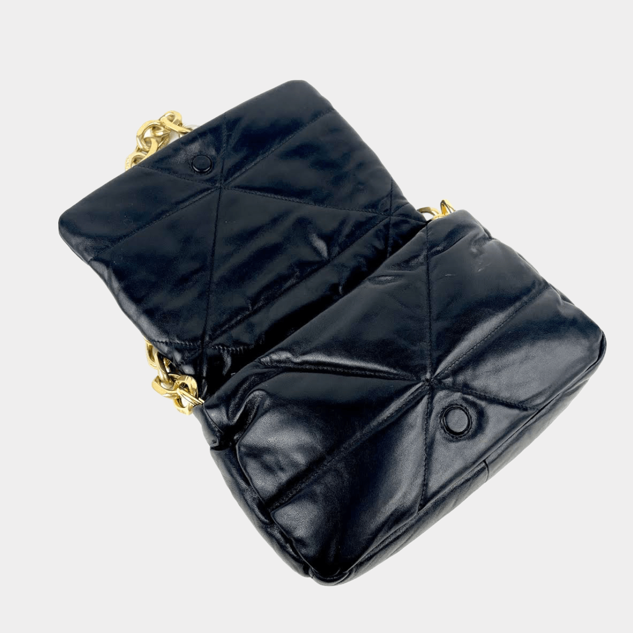 PRADA Padded Nappa Leather Shoulder Bag