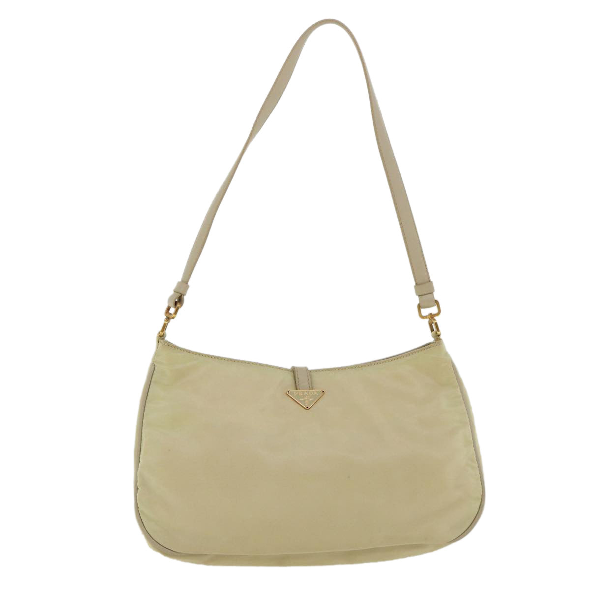 PRADA Accessory Pouch Nylon Beige  36984