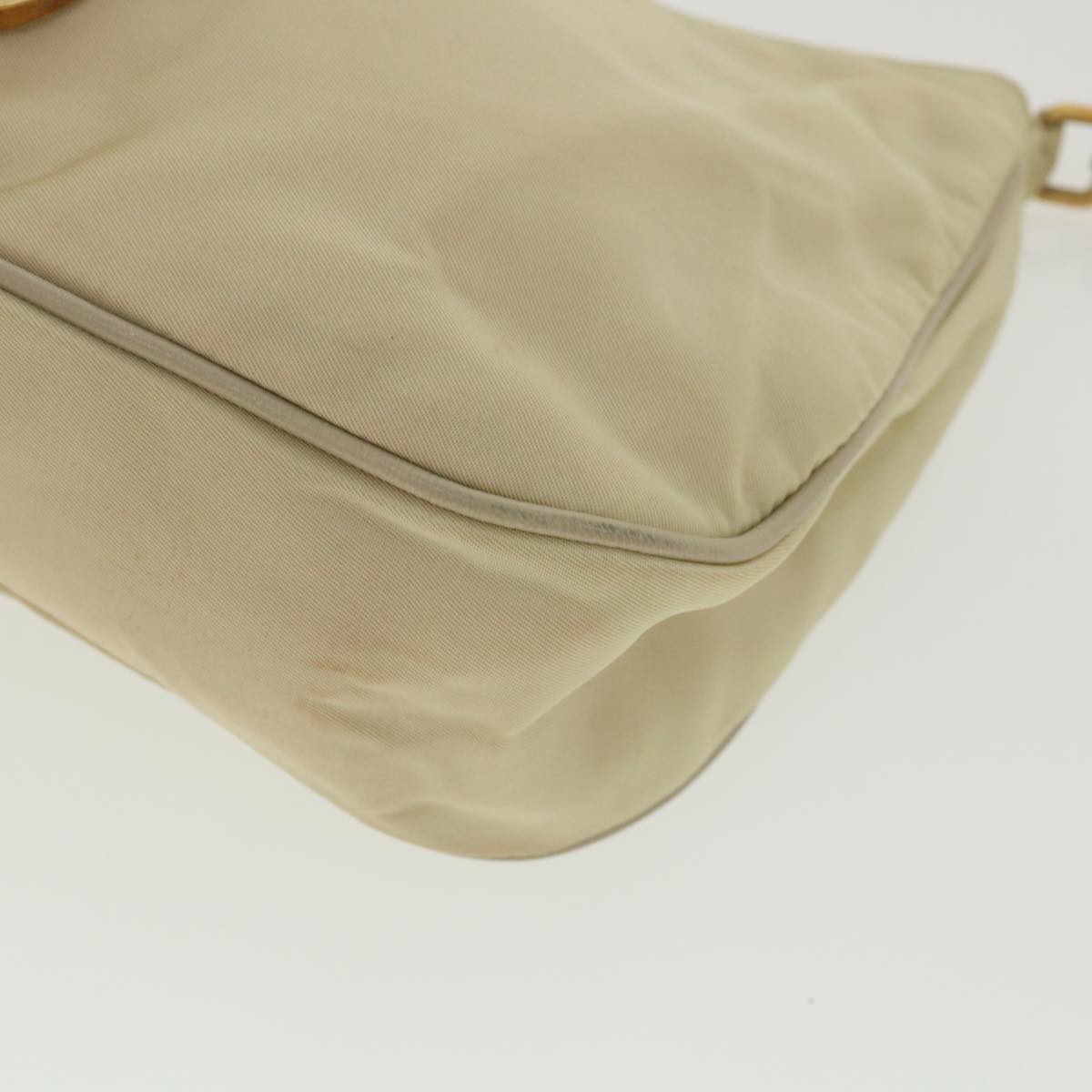 PRADA Accessory Pouch Nylon Beige  36984