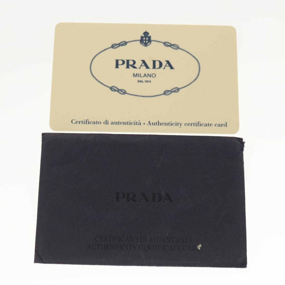 PRADA Accessory Pouch Nylon Beige  36984