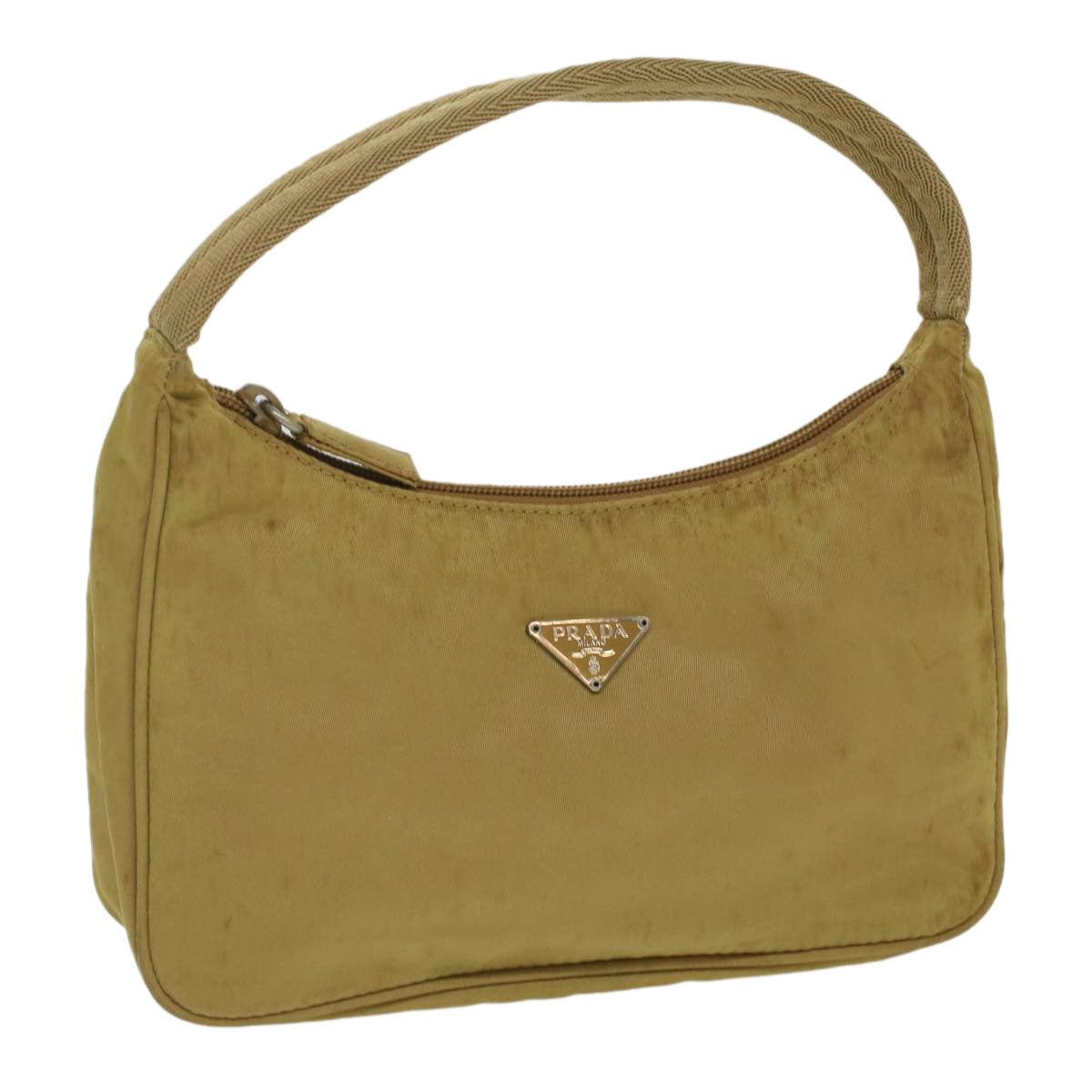 PRADA Accessory Pouch Nylon Khaki  37012