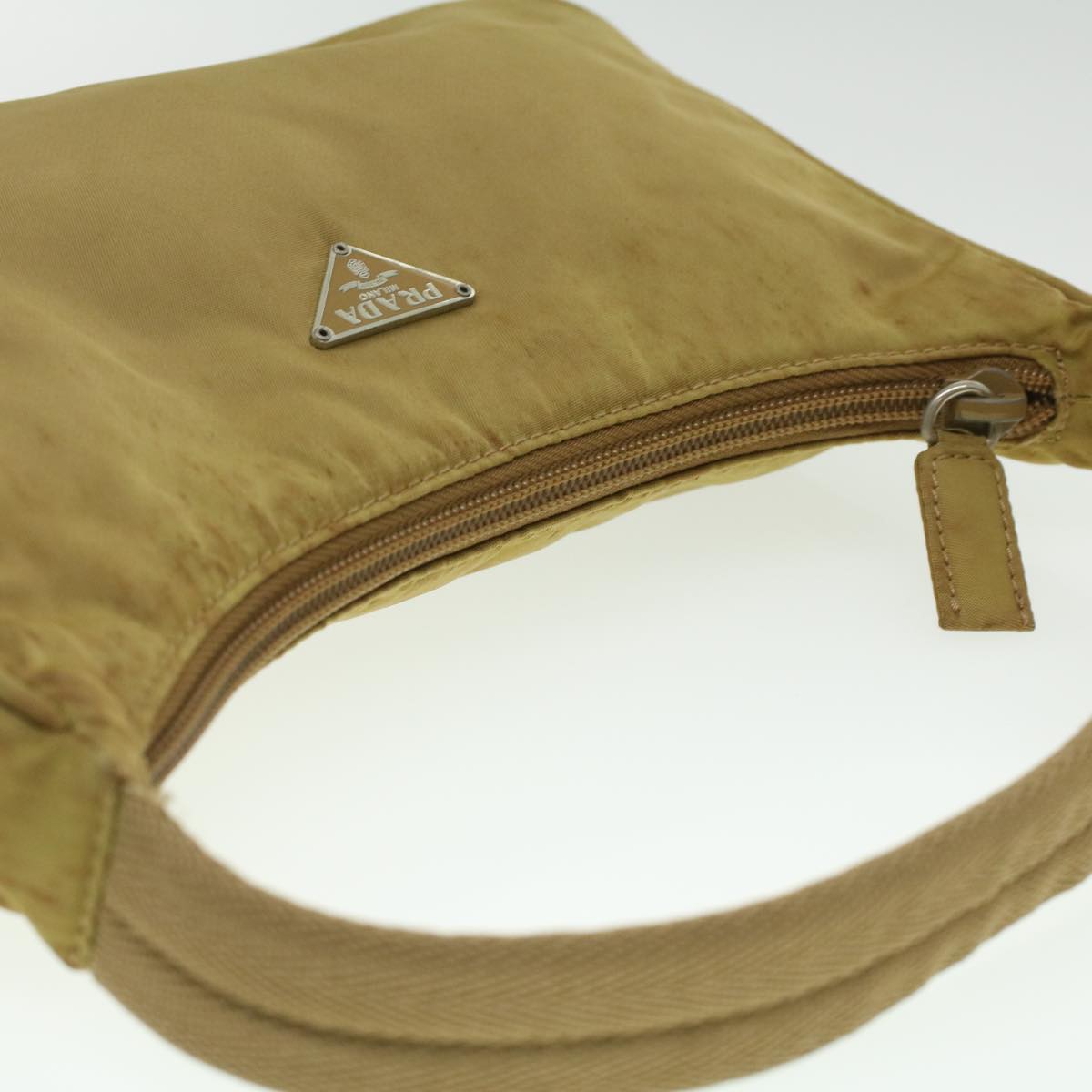 PRADA Accessory Pouch Nylon Khaki  37012