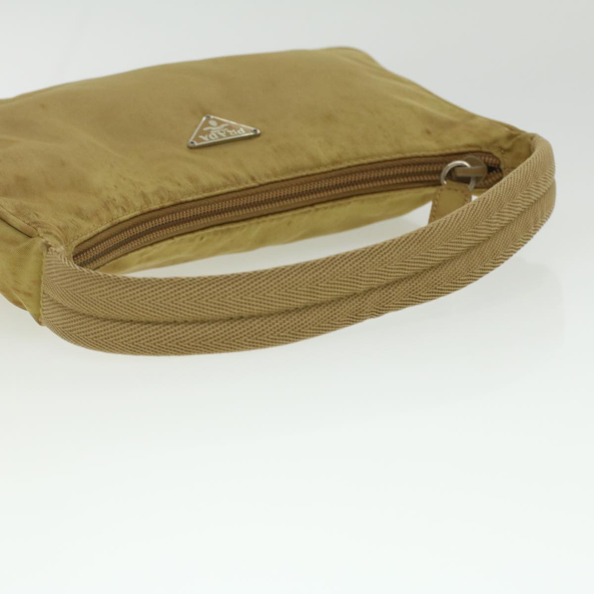 PRADA Accessory Pouch Nylon Khaki  37012