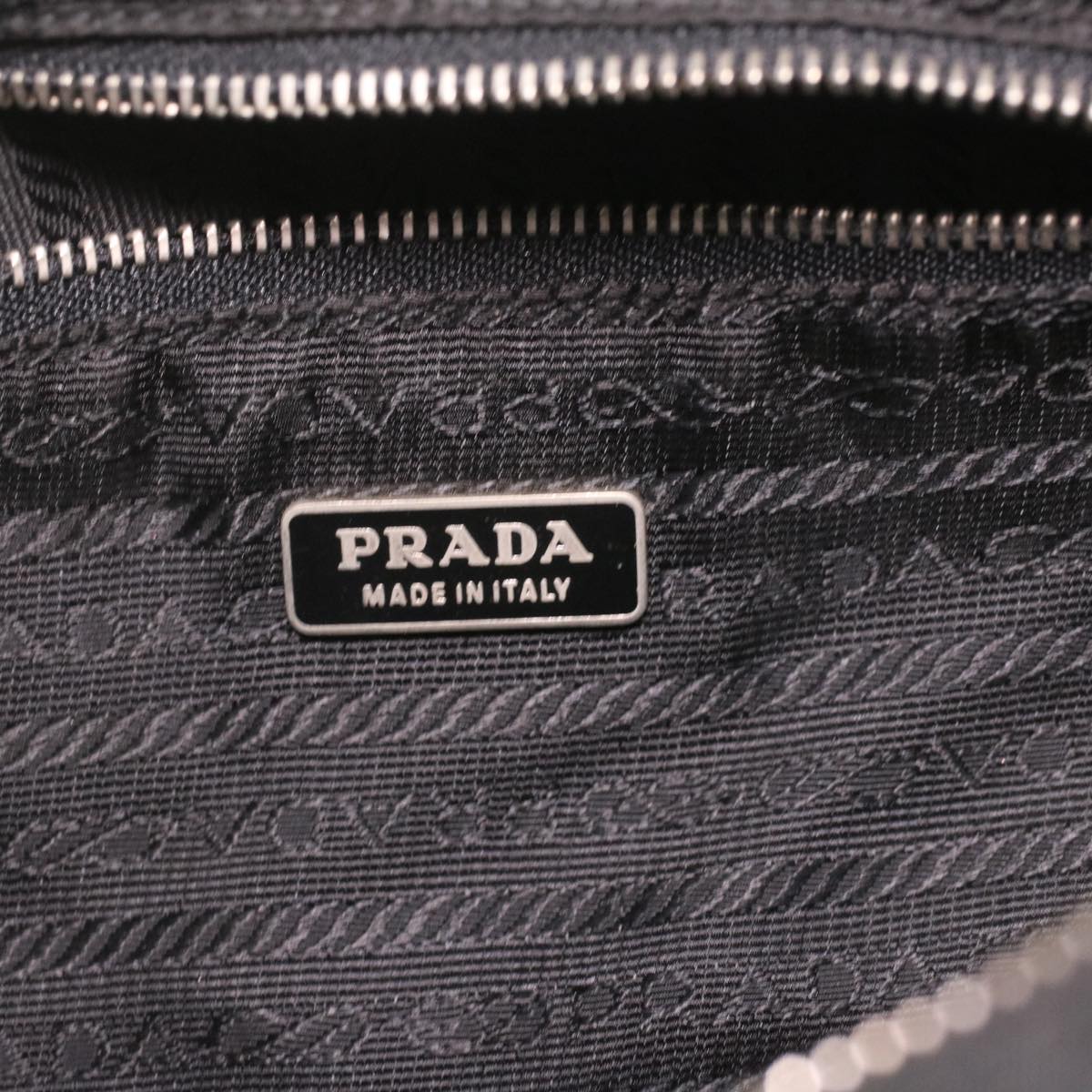 PRADA Accessory Pouch Nylon Black  37131