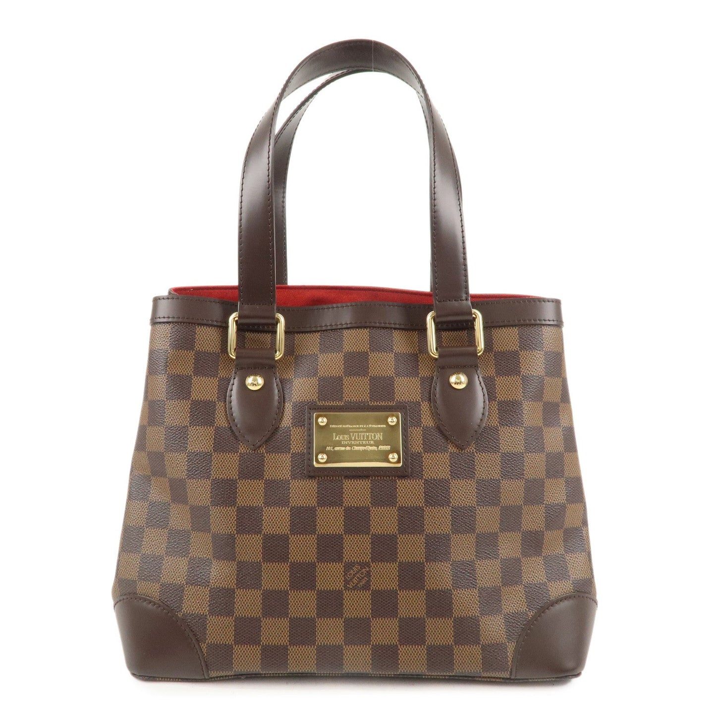 Louis Vuitton Damier Ebene Hampstead PM Hand Bag Tote Bag N51205