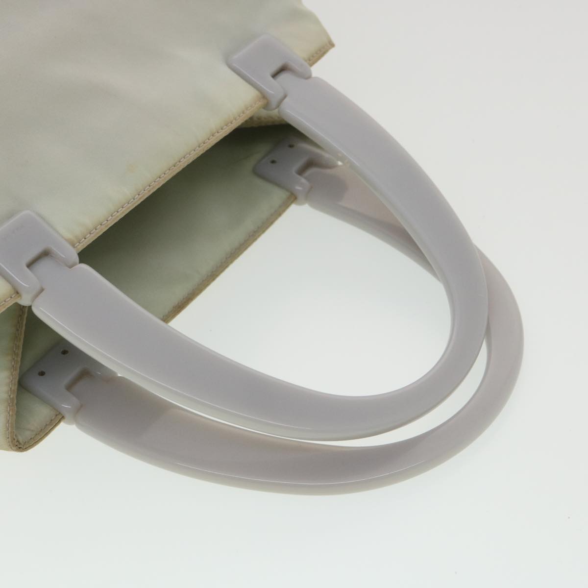 PRADA Hand Bag Nylon Gray  37367