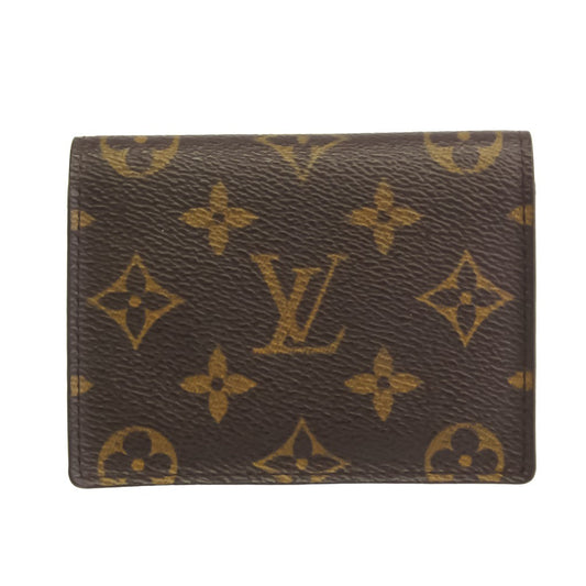 Louis Vuitton Brown Canvas Enveloppe Carte de visite wallet accessories