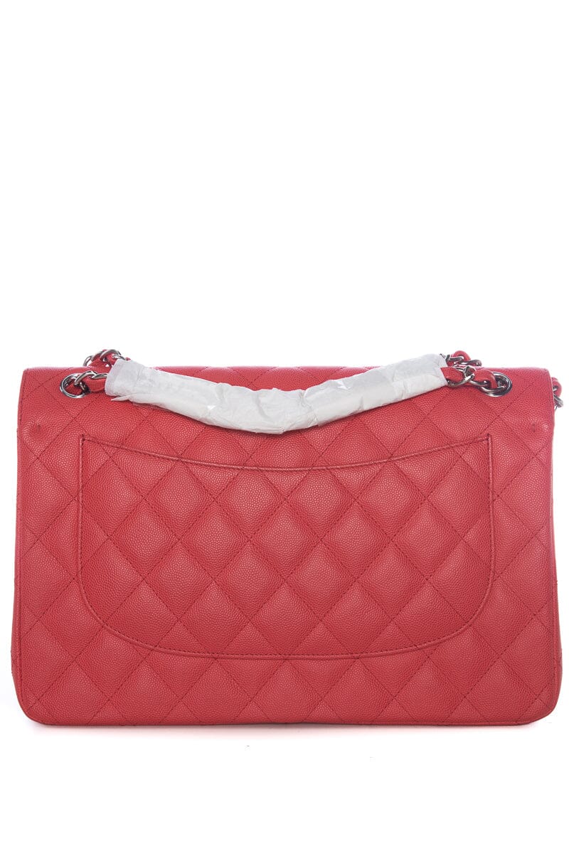 Chanel Pink Caviar Jumbo SHW  Handbag