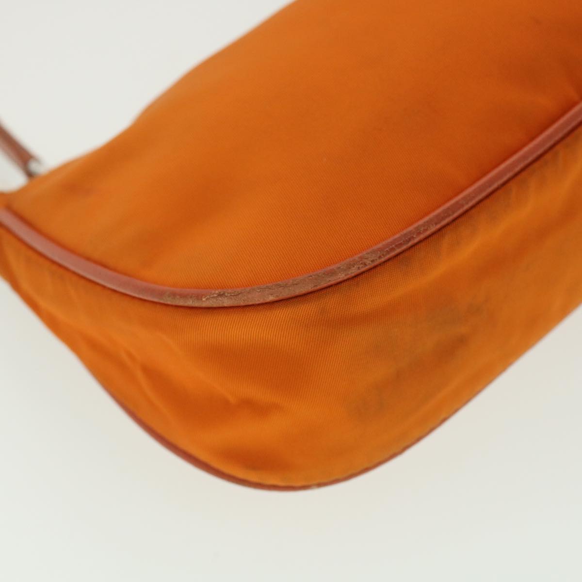 PRADA Accessory Pouch Nylon Orange  37889