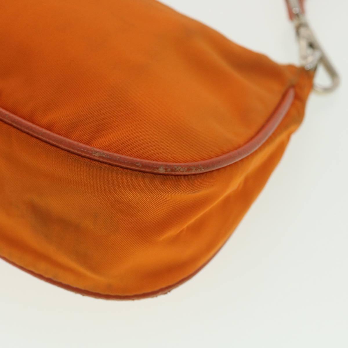 PRADA Accessory Pouch Nylon Orange  37889