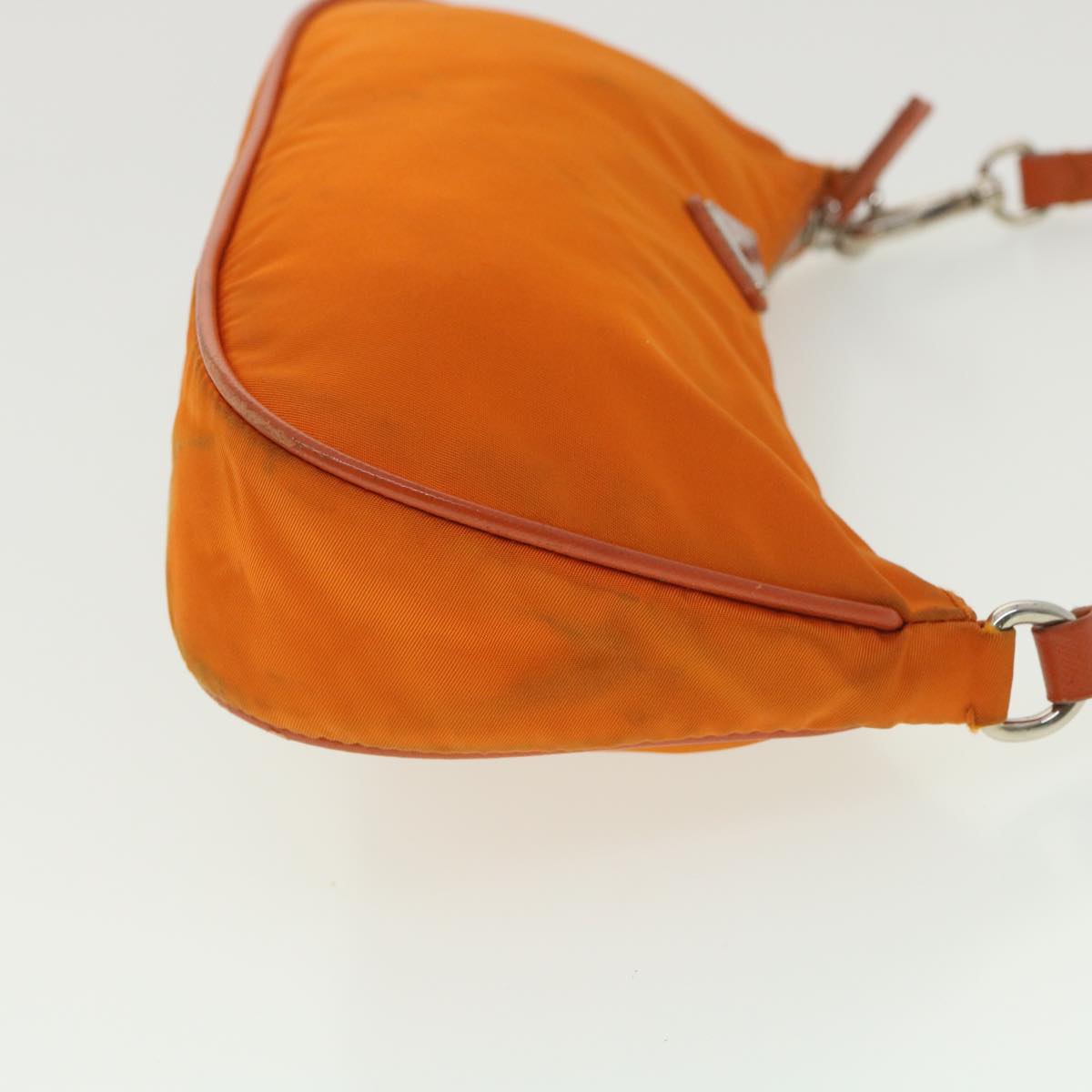 PRADA Accessory Pouch Nylon Orange  37889