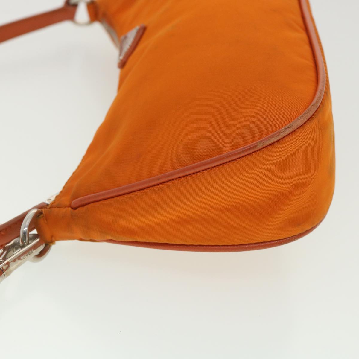 PRADA Accessory Pouch Nylon Orange  37889