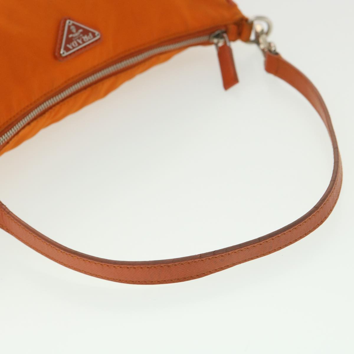 PRADA Accessory Pouch Nylon Orange  37889