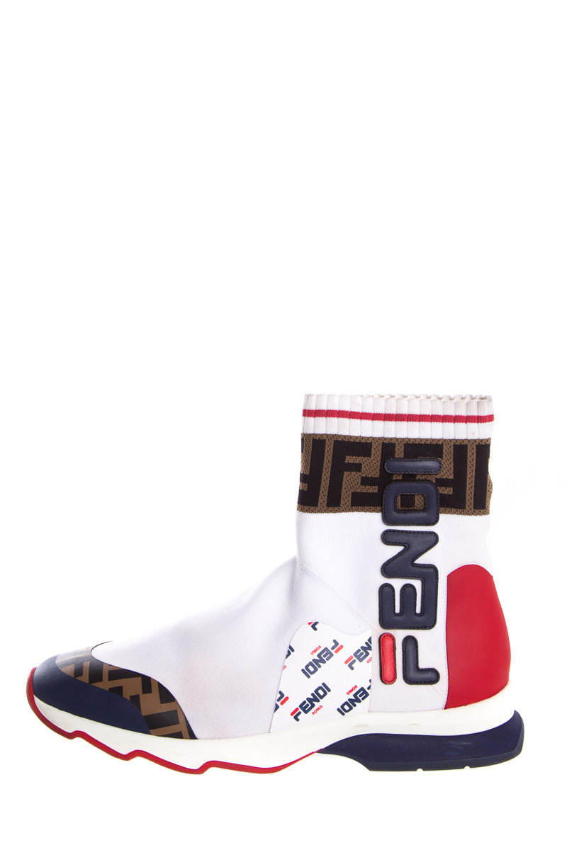 Fendi x Fila Knit Trainers Sneakers SZ 40