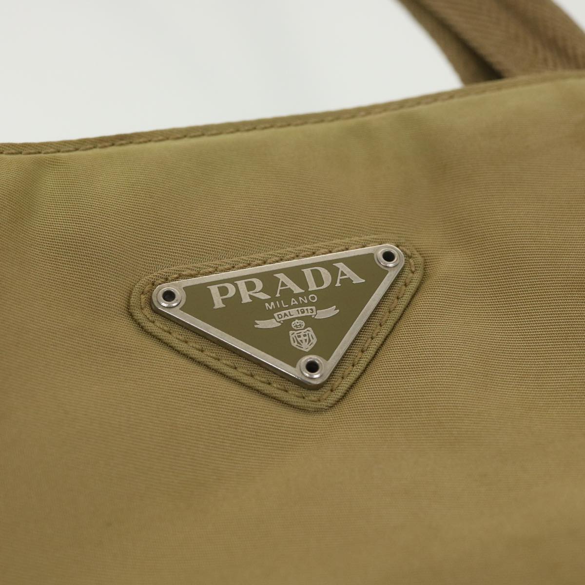 PRADA Shoulder Bag Nylon Khaki  38297