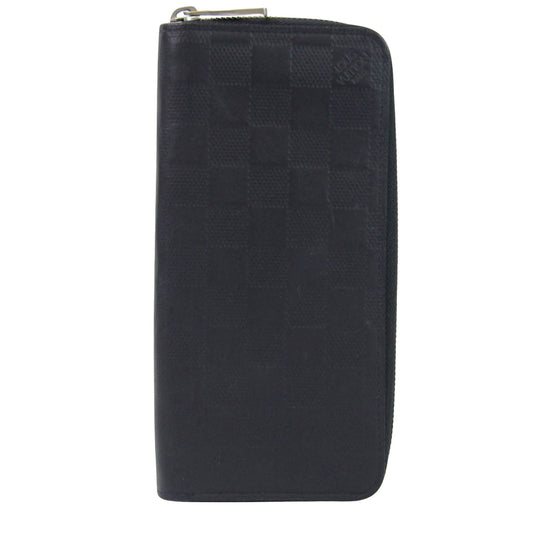 Louis Vuitton Black Canvas Zippy Wallet Vertical wallet accessories