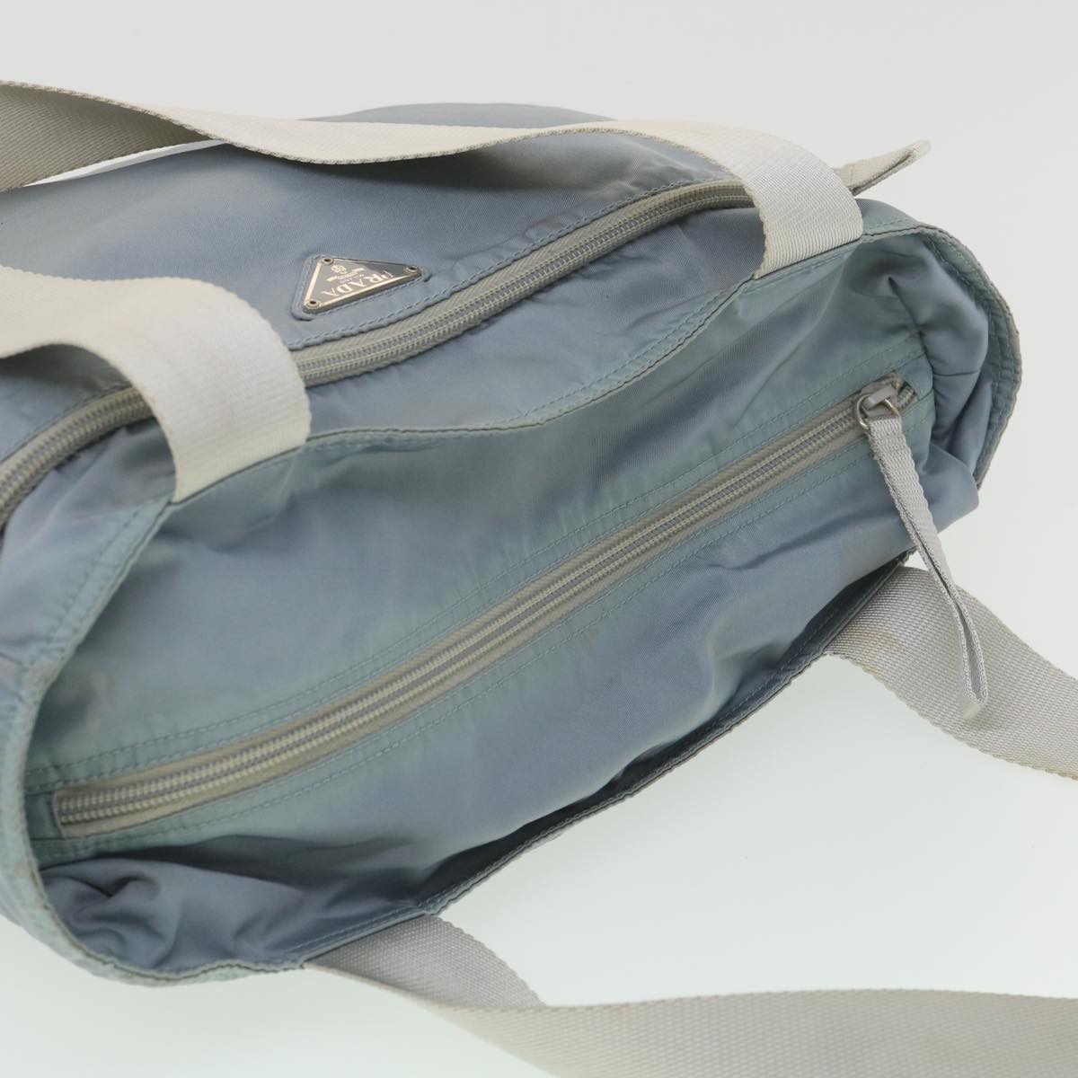 PRADA Shoulder Bag Nylon Light Blue  38497