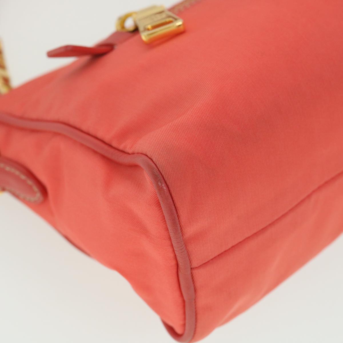 PRADA Shoulder Bag Nylon Orange  38772