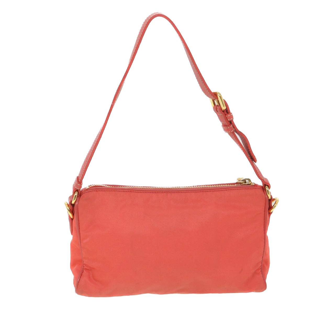 PRADA Shoulder Bag Nylon Orange  38772