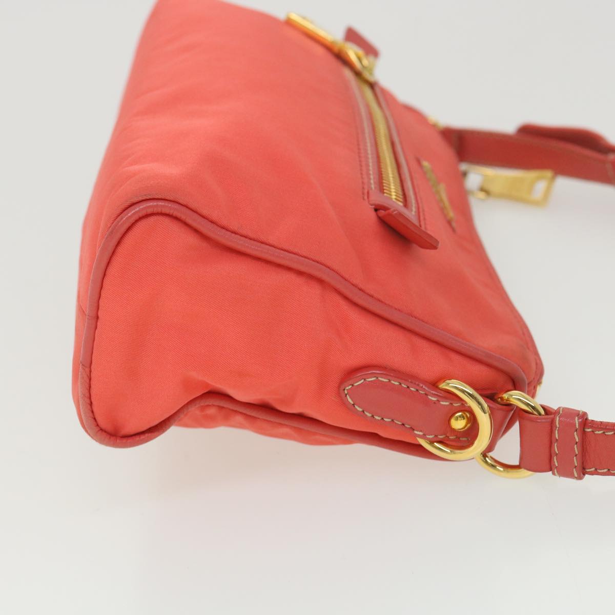 PRADA Shoulder Bag Nylon Orange  38772