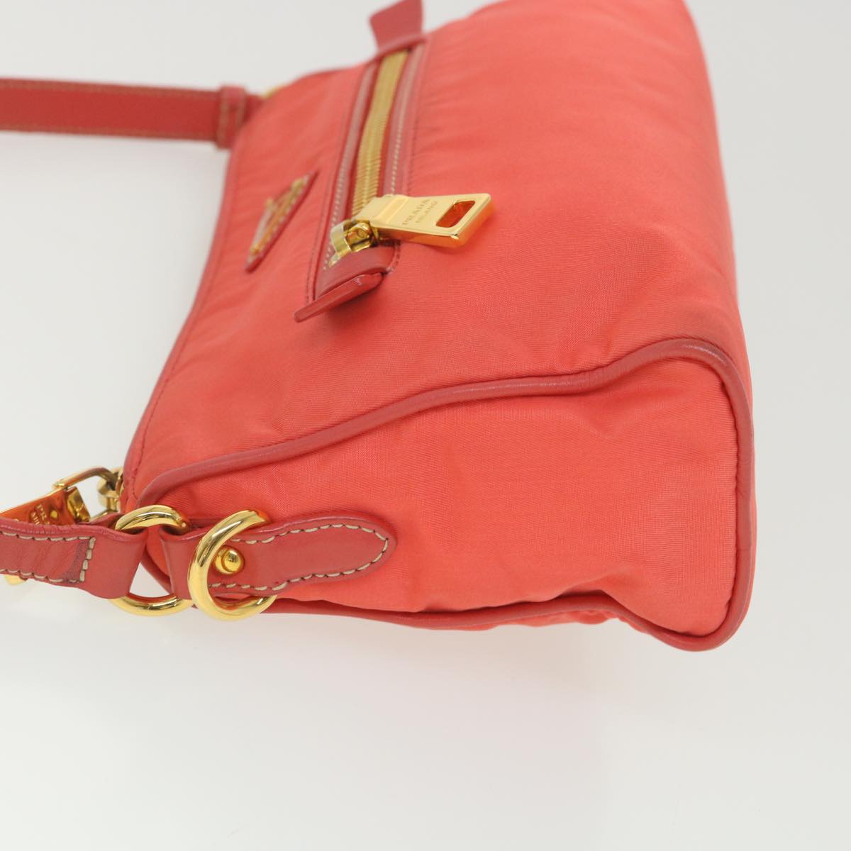 PRADA Shoulder Bag Nylon Orange  38772