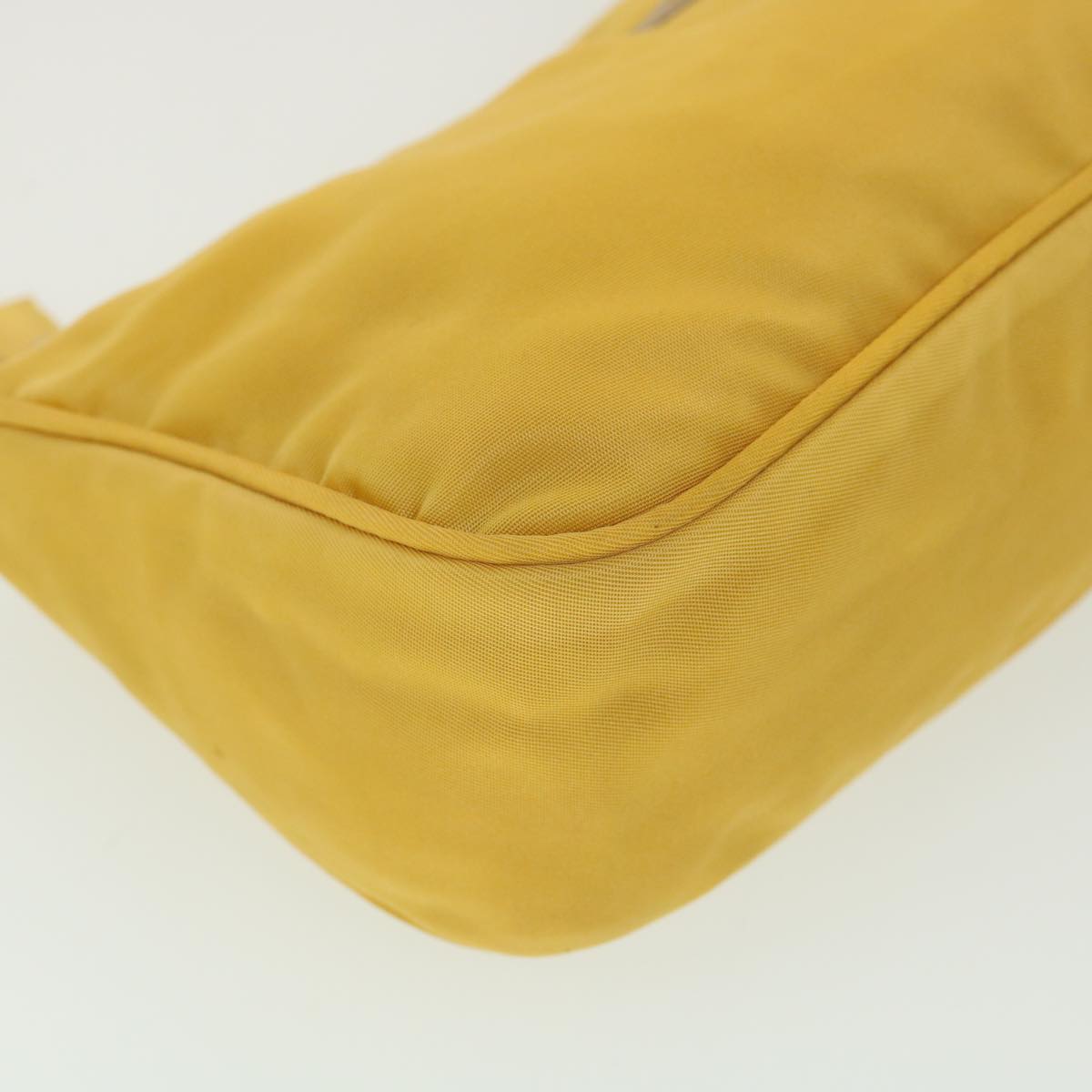 PRADA Accessory Pouch Nylon Yellow  38793