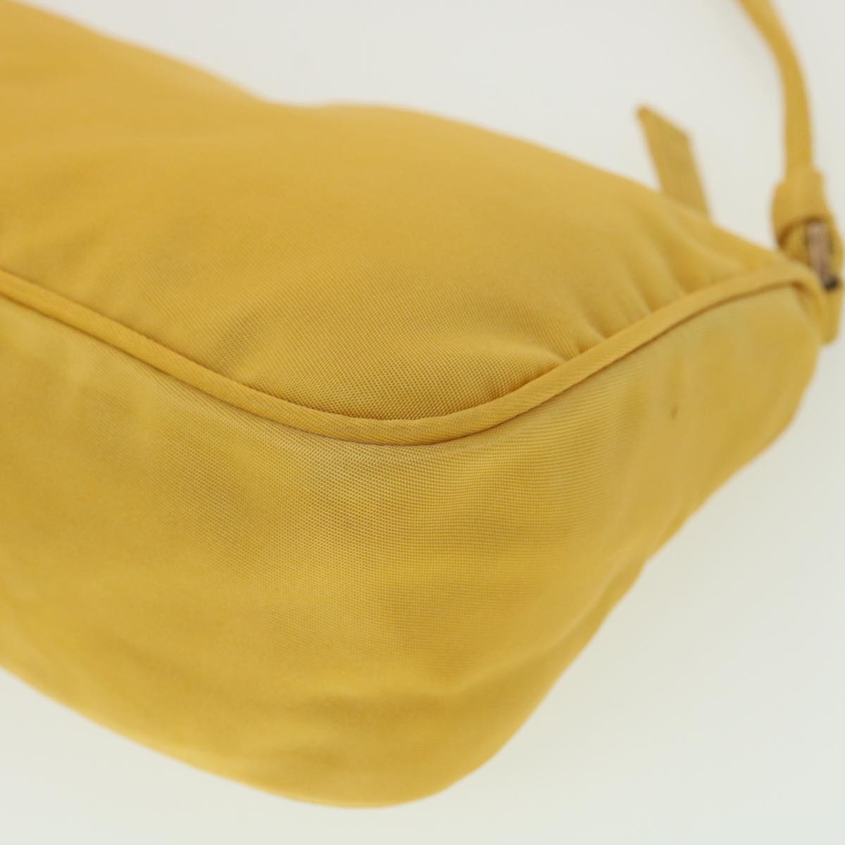 PRADA Accessory Pouch Nylon Yellow  38793