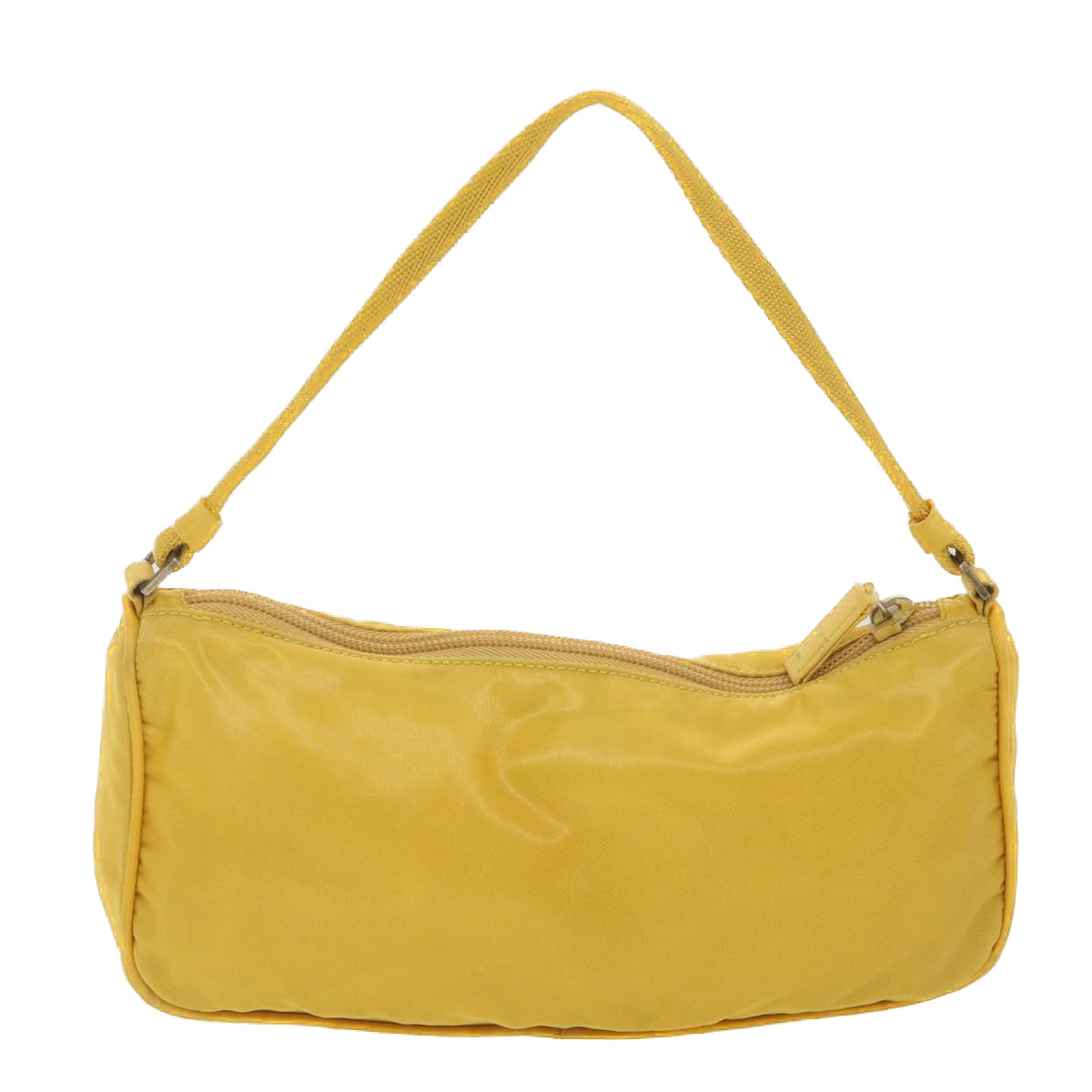 PRADA Accessory Pouch Nylon Yellow  38793