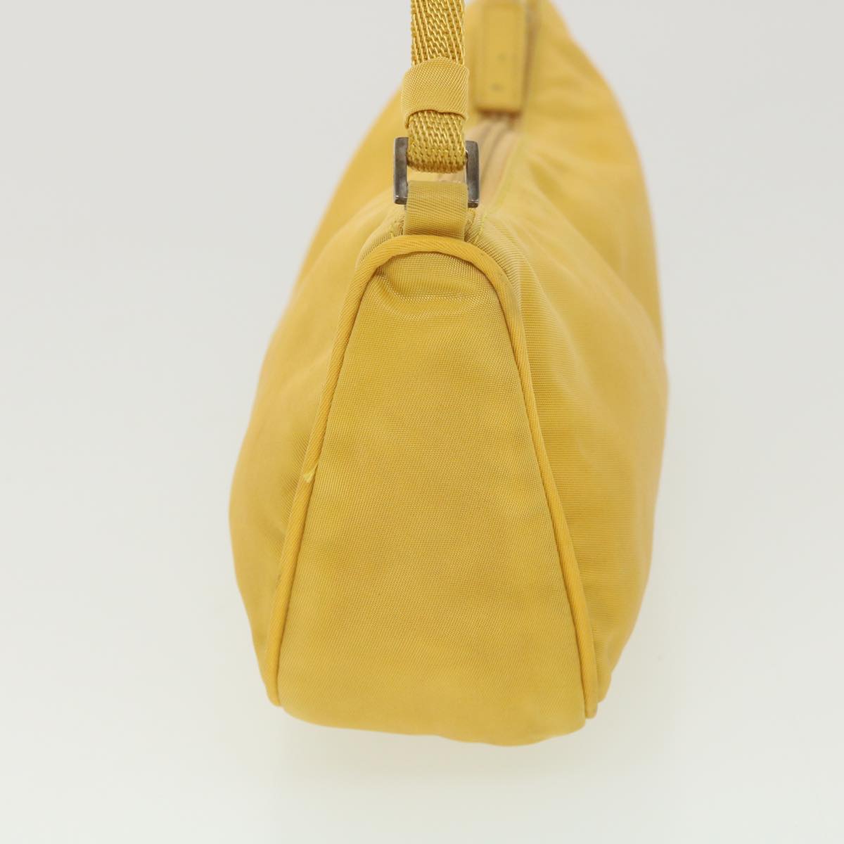 PRADA Accessory Pouch Nylon Yellow  38793