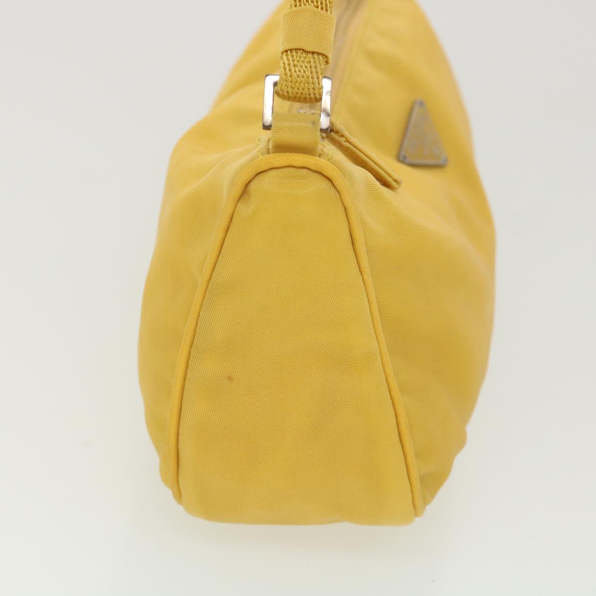 PRADA Accessory Pouch Nylon Yellow  38793