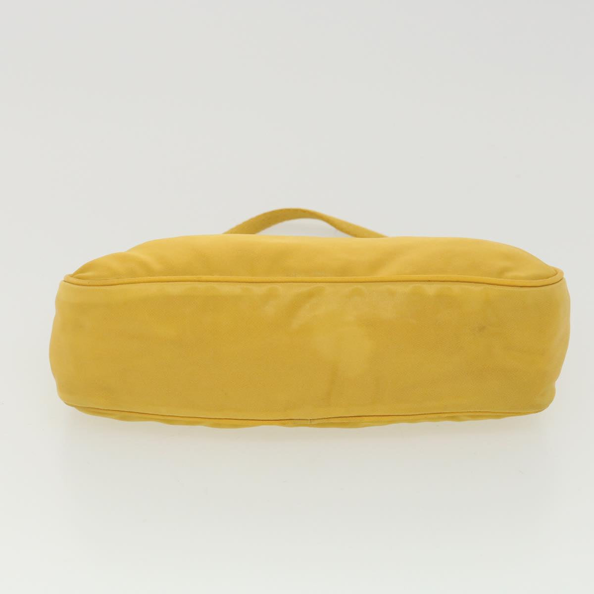 PRADA Accessory Pouch Nylon Yellow  38793