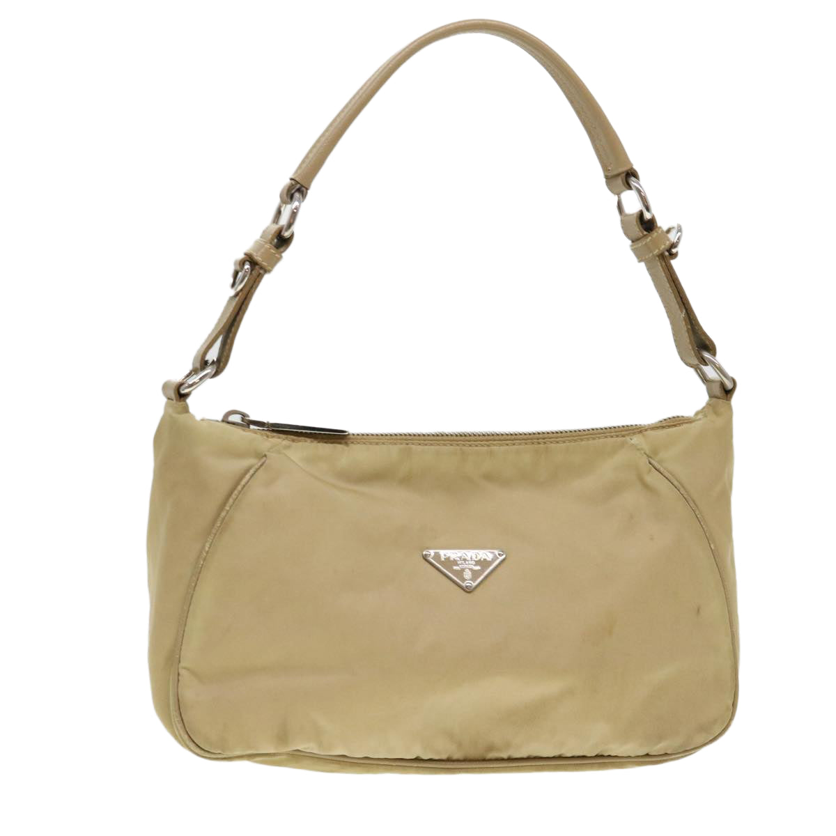 PRADA Shoulder Bag Nylon Beige  38805