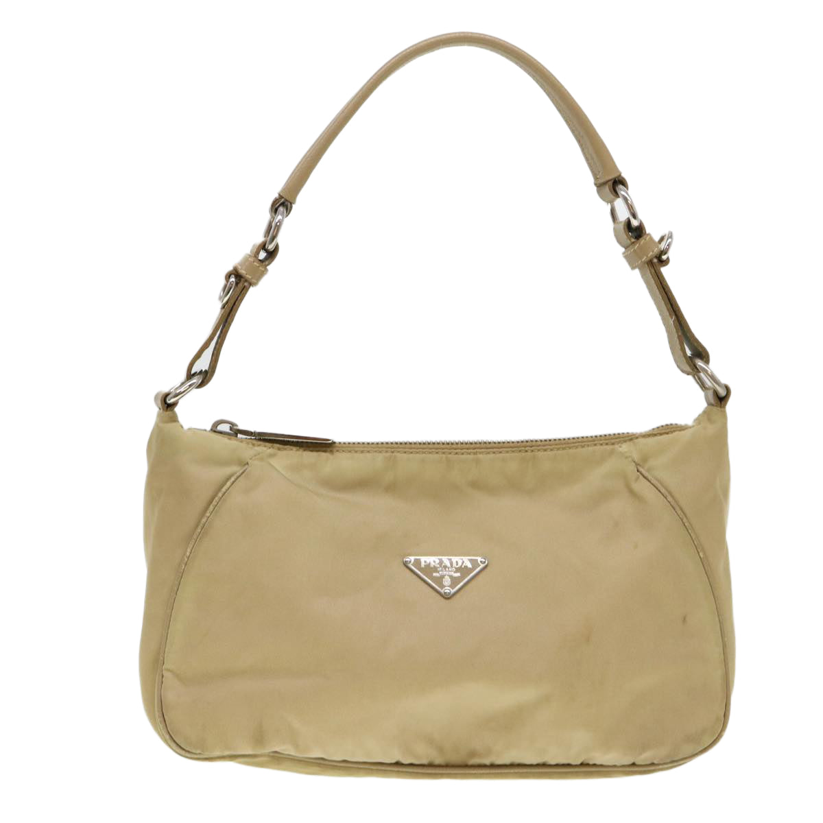 PRADA Shoulder Bag Nylon Beige  38805