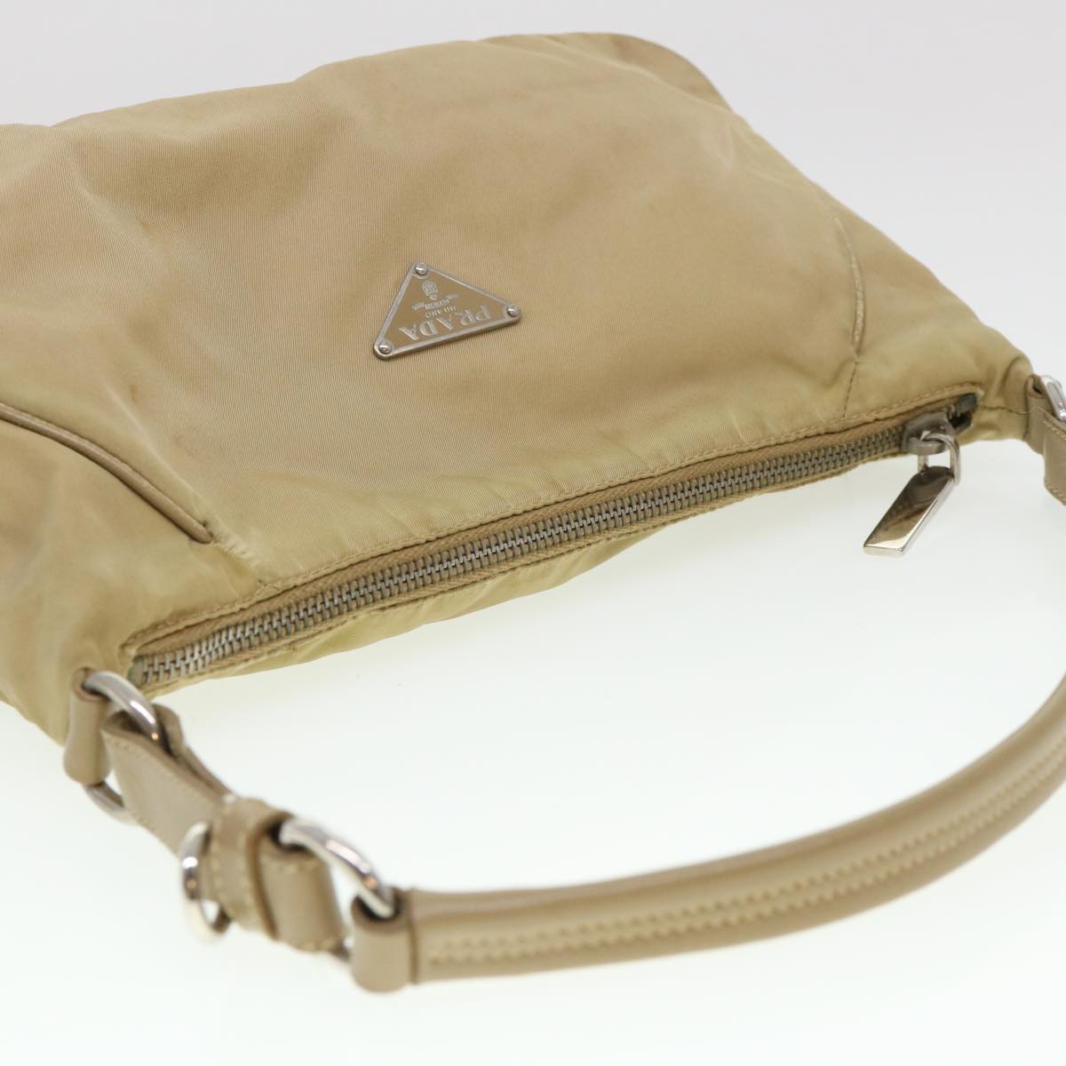 PRADA Shoulder Bag Nylon Beige  38805