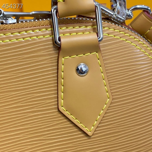 LV Alma BB Sunflower Yellow For Women, Womenâ€™s Handbags, Shoulder And Crossbody Bags 9.3in/23.5cm LV M59358