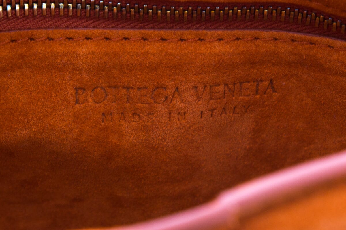 Bottega Veneta Rust Suede "Chain Cassette"  Handbag