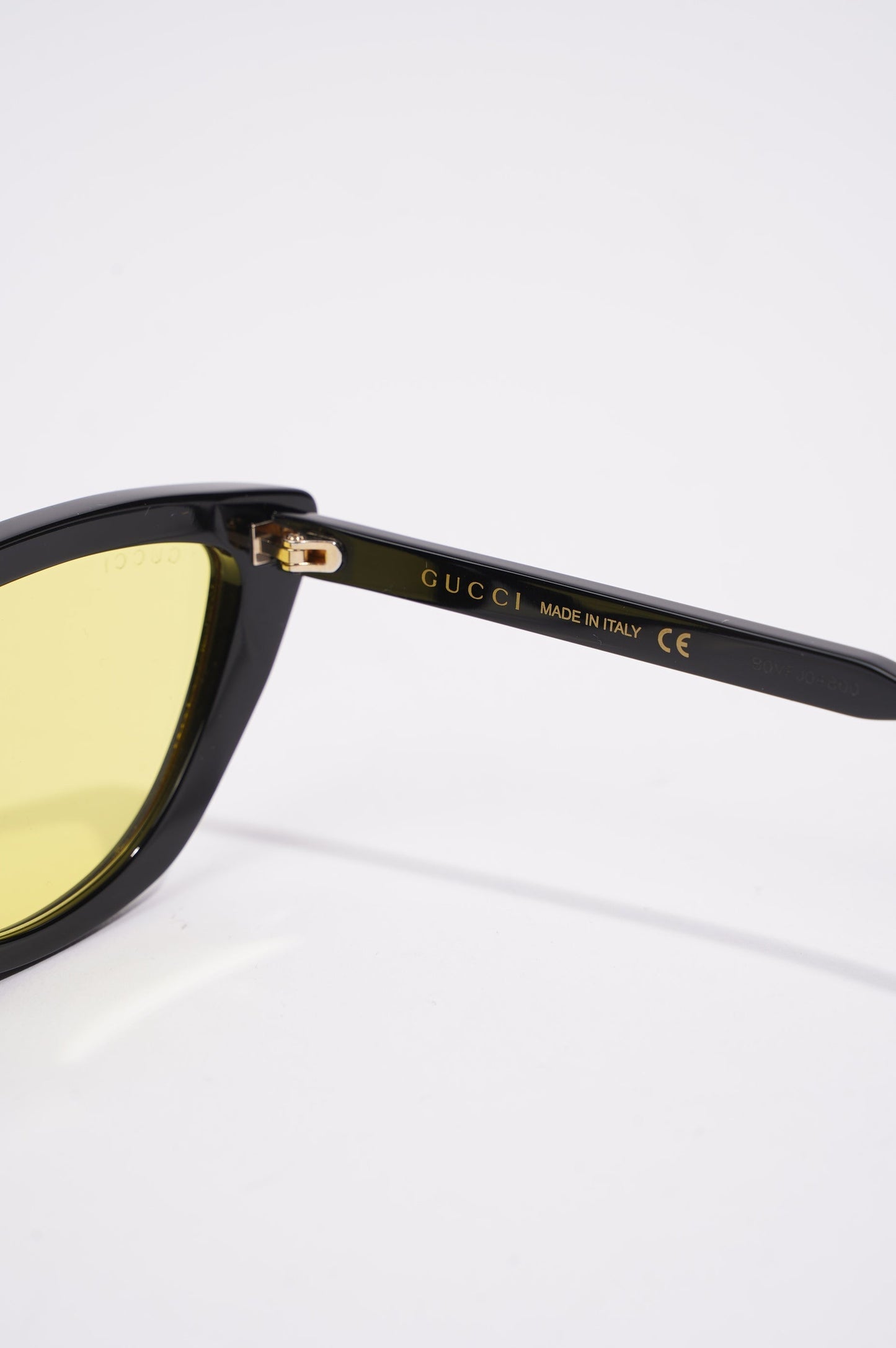 Gucci Womens GG0616S Sunglasses Black / Yellow 140